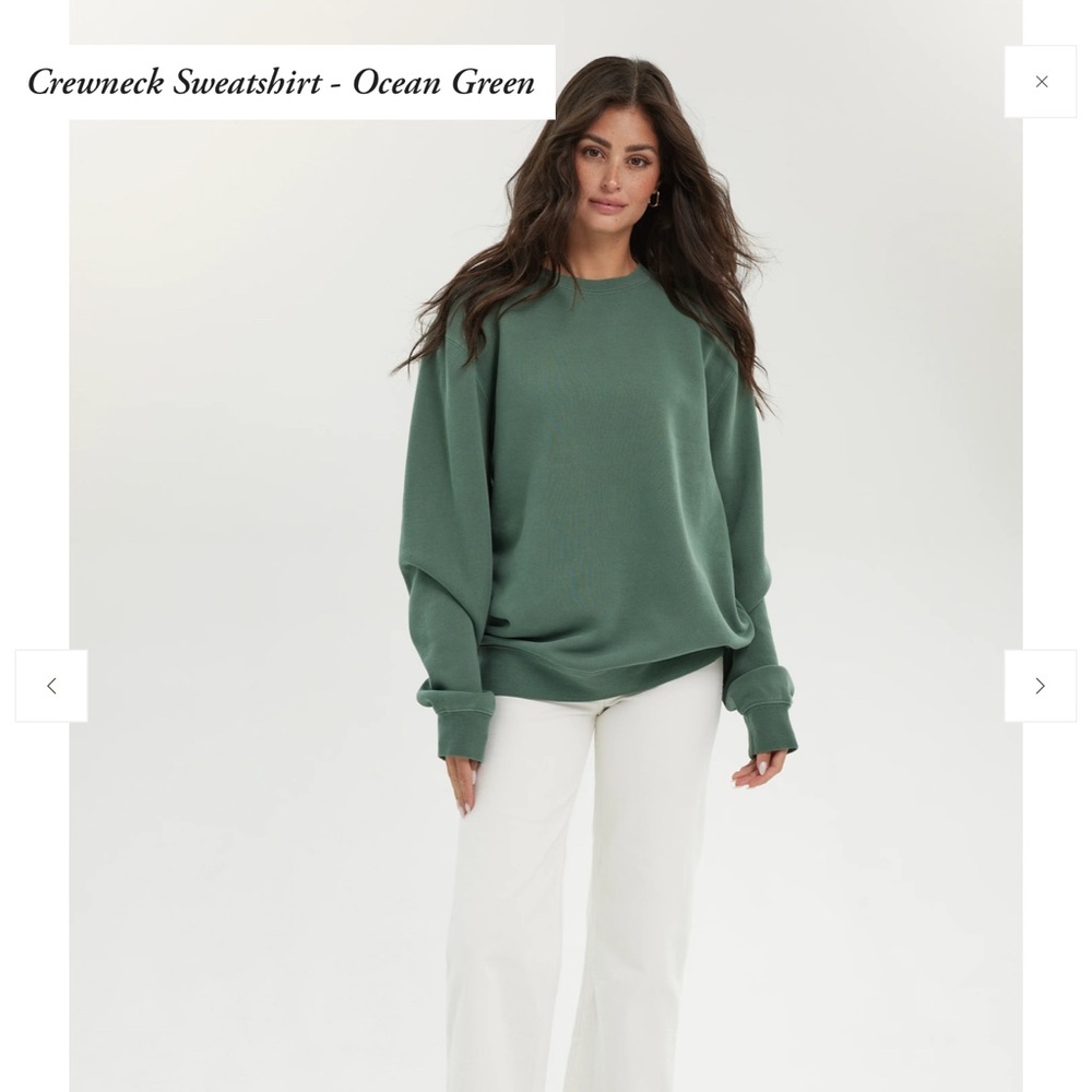 Ocean Green, Oversized Sweatshirt
